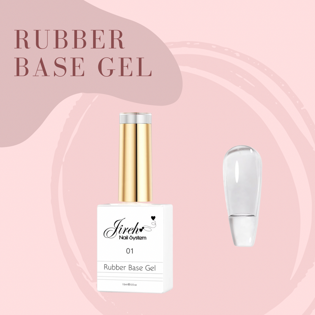 Rubber Base Gel – Alta Adherencia, Flexible y Duradero – 12 Colores