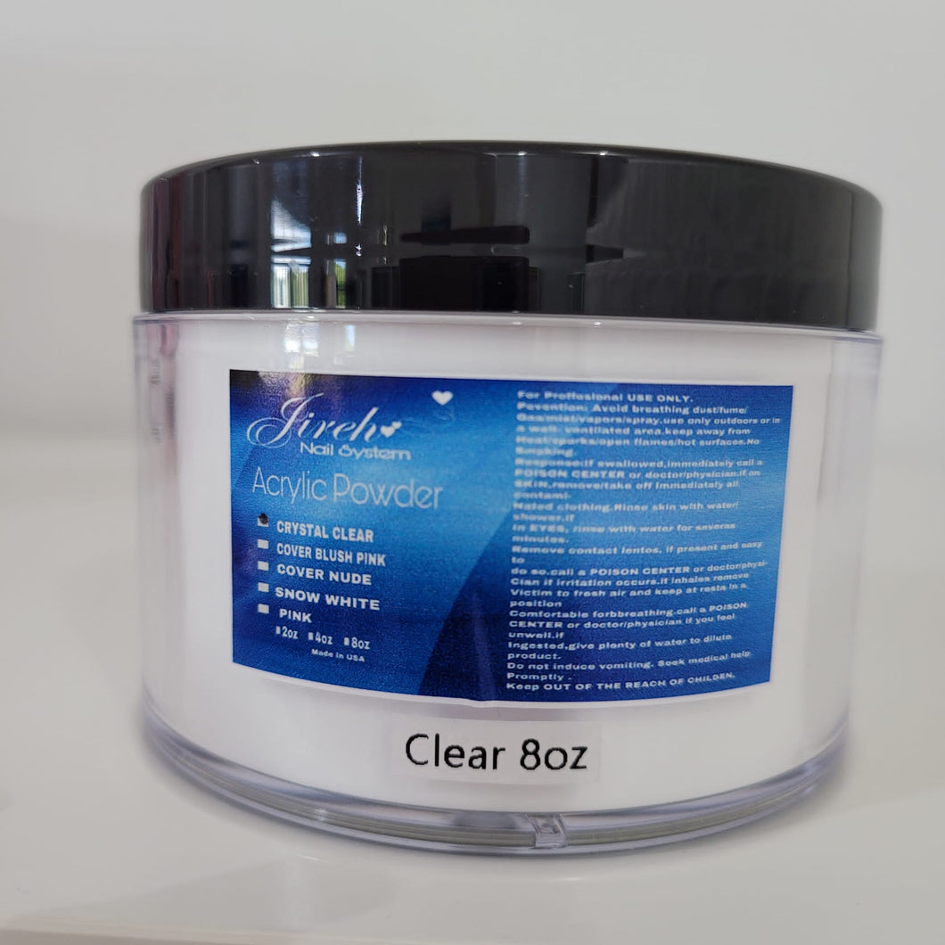 Acrylic Powder Crystal Clear 8 oz